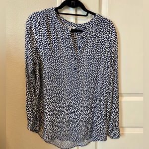 Blue & White Lightweight Blouse